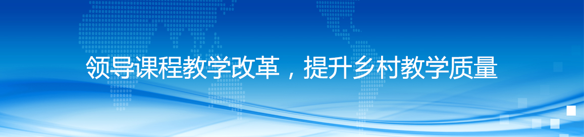 领导课程教学改革，提升乡村教学质量