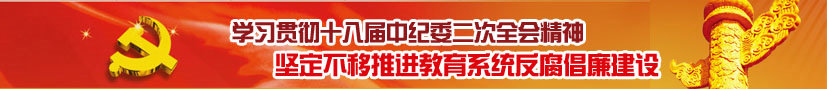 贯彻十八届中纪委二次全会精神 推进教育系统反腐倡廉建设专题