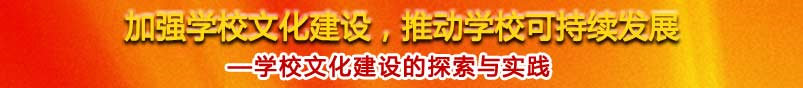 加强学校文化建设 推动学校可持续发展专题