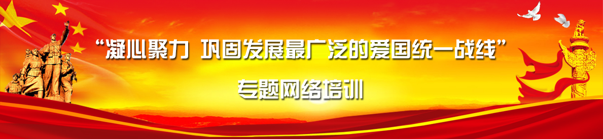 “凝心聚力 巩固发展最广泛的爱国统一战线” 专题网络培训