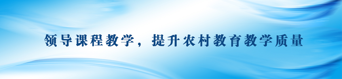 领导课程教学，提升农村教育教学质量