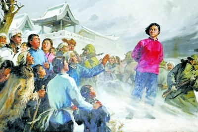 　刘胡兰英勇就义油画。.jpg